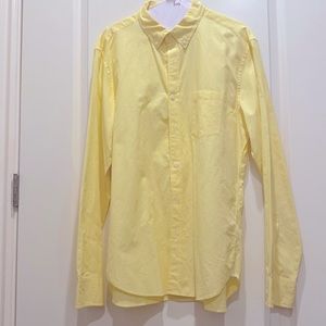 J Crew Slim fit 100% Cotton men’s button down shirt  size Large